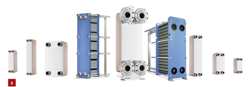 <p>
6 Die Wärmetauscher der Baureihe Longtherm sind jetzt gelötet und geschraubt verfügbar.
</p>

<p>
</p> - © Reflex

