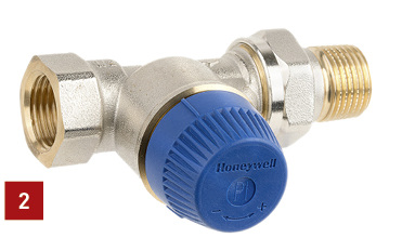 
2 Das Thermostatventil Kombi-TRV hält den Durchfluss im Verbraucher auch bei wechselnden Druckbedingungen konstant.



