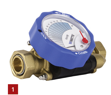
1 Das statische Abgleichventil CF zeigt die Durchflussrate in Echtzeit an.



