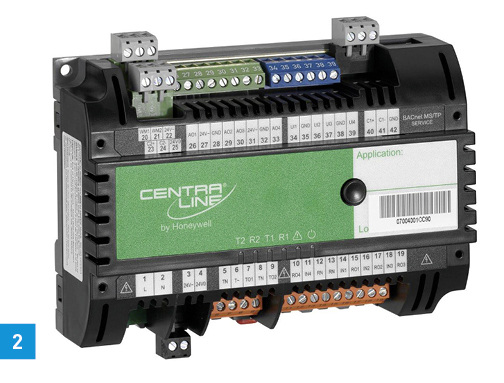 <p>
2 Der Merlin NX ist ein frei programmierbarer „Niagara 4 Bacnet MS/TP“-Raumregler.
</p>

<p>
</p> - © Centraline

