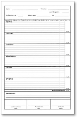 



Die Vorlage für die wöchentlich zu führenden Ausbildungsnachweise sowie für die Fachberichte und viele Muster sind Bestandteil des Download-Bereiches auf 

www.sbz-monteur.de

