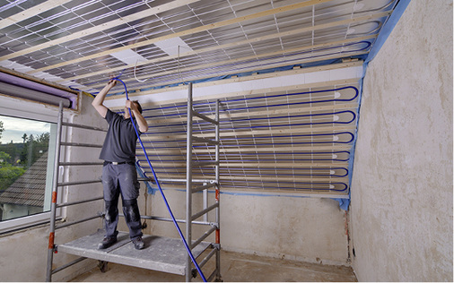 
Für die Registerbauweise ist keine weitere Unterkonstruktion notwendig. Allerdings müssen zwischen den Platten Befestigungsprofile für die abdeckende Trockenbauplatte vorgesehen werden.



