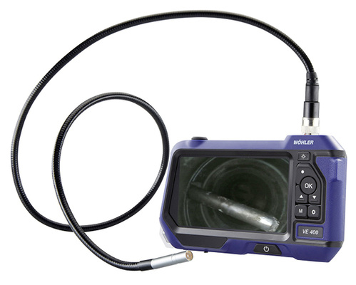 
Das Wöhler VE 400 Videoskop verfügt über wasserdichte HD-Sonden ab einem Durchmesser von 3,9 mm.



