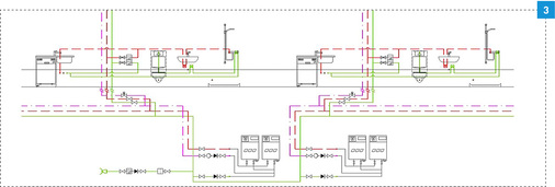 



Aufteilung der Trinkwassererwärmung auf mehrere Trinkwassererwärmungsanlagen.
