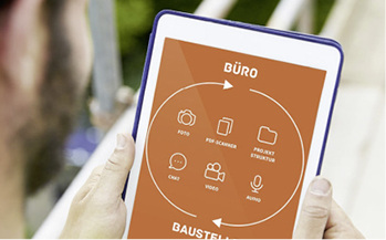 
Mit dem Tablet und der richtigen Software geht auf der Baustelle vieles einfacher.



