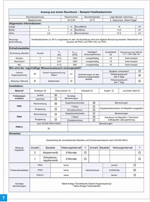 <p>
</p>

<p>
Wie sich ein Raumbuch mit Detailangaben übersichtlich gestalten lässt, zeigt Geberit in der Kompetenzbroschüre „Trinkwasserhygiene“.
</p> - © Geberit

