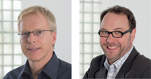 links:Jürgen WendnagelSBZ-Redakteurrechts:Dirk SchlattmannSBZ-Chefredakteur undHandwerksmeister