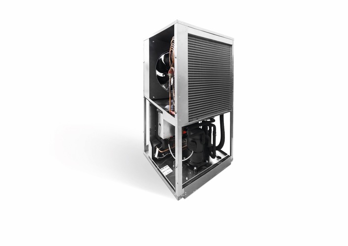 Die Luft-/Wasser-Wärmepumpe BLW NEO läuft auch bei voller Auslastung extrem leise. Das schafft Freiheit bei der Wahl des Aufstellungsortes.