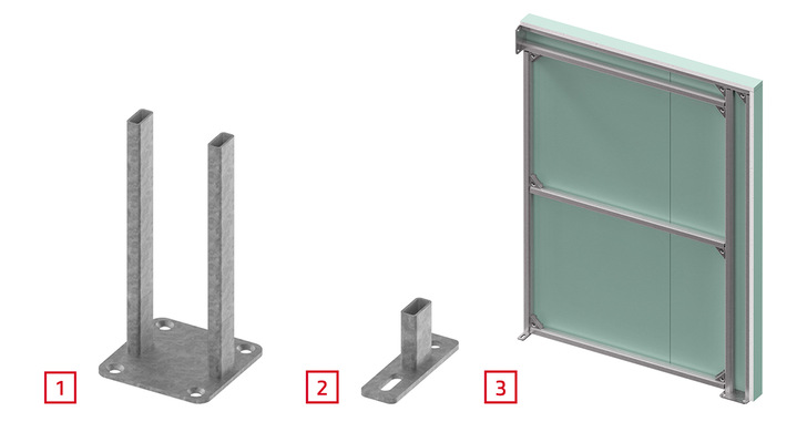 Die neuen TECEprofil schmalen Sichtschutzwände lassen sich mit nur wenigen Teilen realisieren - © TECE GmbH