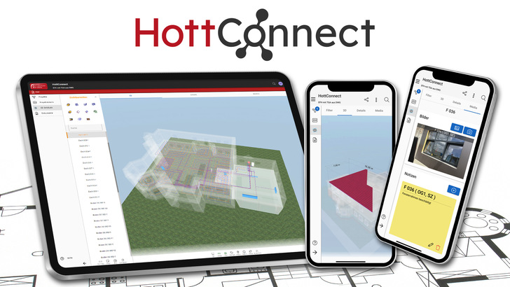 HottConnect: Die Baustelle durch HottConnect immer mobil dabei. 