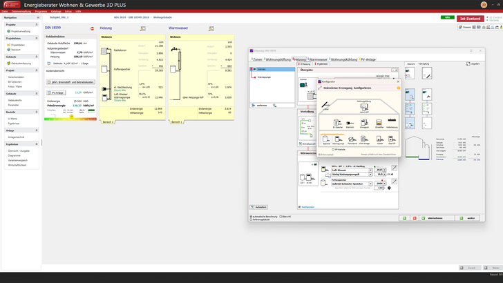 Erfassung der Anlagentechnik im „Energieberater“
