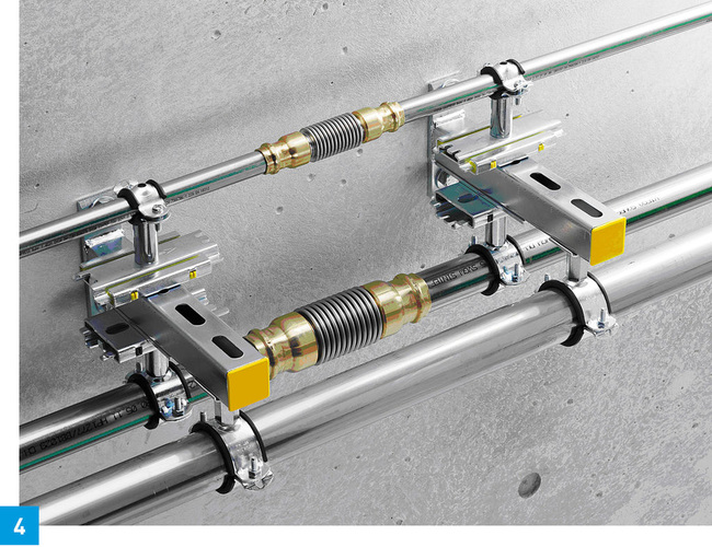 Beispiel für einen Axialkompensator. - © Viega
Beispiel für einen Axialkompensator. - © Viega