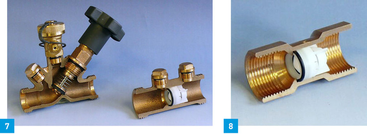 7 Kontrollierbare Rückflussverhinderer.8 Nicht kontrollierbare Rückflussverhinderer.