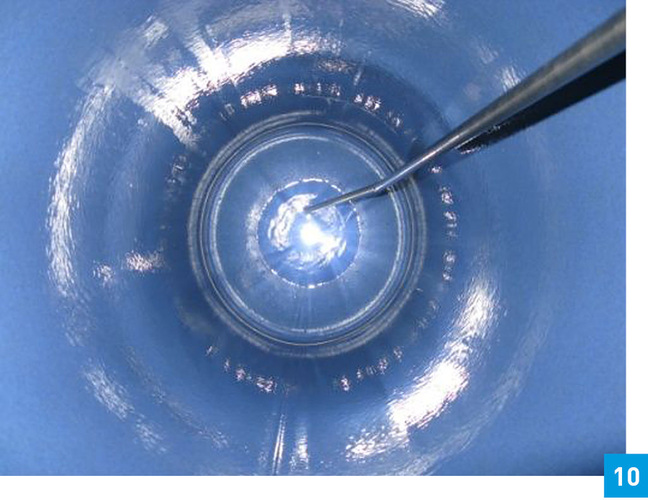 Emaillierter Speicher im Neuzustand.