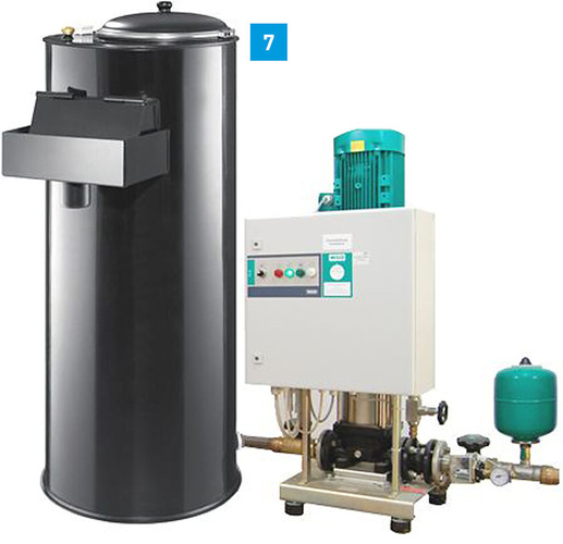 Druckerhöhungsanlage für Löschwassereinrichtungen.