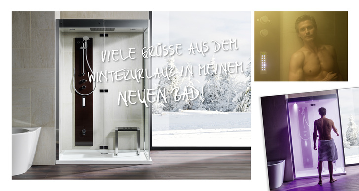 Repabad bietet ihren Partnern drei verschiedene Postkartenmotive für eine Marketingaktion an.