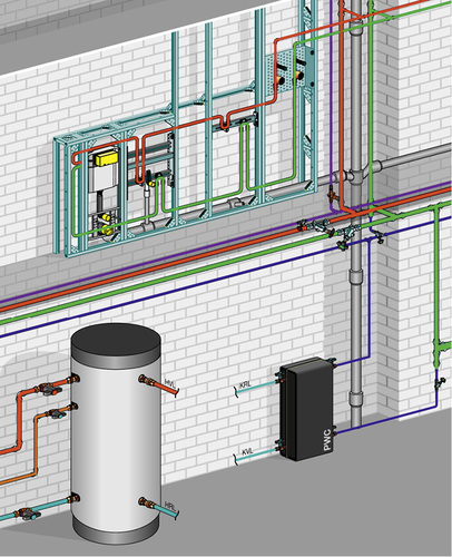 
Die Verteilung von Trinkwasser kalt (PWC) in einer Zirkulation mit einem Durchlauf-Trinkwasserkühler ist eine sichere Lösung, um die PWC-Temperaturen unter 20 °C zu halten. Bei steigenden Ausgangstemperaturen am Hausanschluss ist diese Installation in großen Trinkwasseranlagen künftig wohl unumgänglich.




