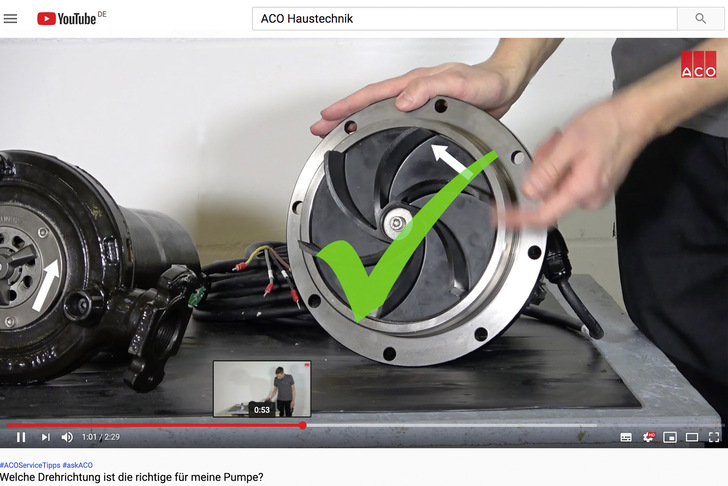 Die Erklär­videos von Aco geben praxisnahe Tipps für Installation und Wartung.