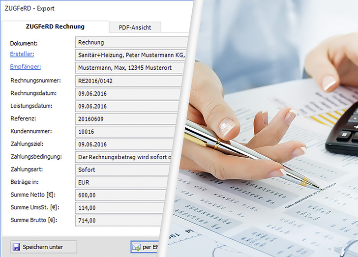 ZUGFeRD erleichtert die Datenübertragung bei elektronischen Rechnungen enorm.
