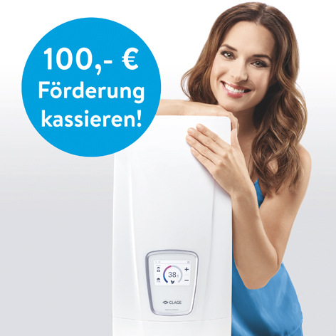 Das Förderprogramm für moderne, vollelektronische Durchlauferhitzer wird verlängert.