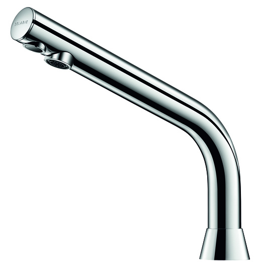 Das elektronische Waschtisch-Ventil Binoptic trägt zu einer Wasserersparnis von 90 % bei.