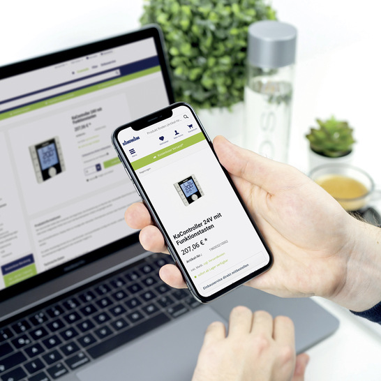 Im neuen Onlineshop von Kampmann können Kunden schnell und einfach Ersatzteile bestellen. - © Bild: Kampmann GmbH
