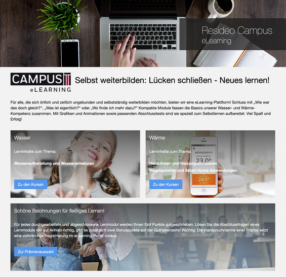 Die Resideo-Schulung zur Trinkwasserhygiene findet jetzt auch online statt.