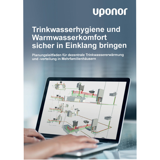 Der Planungsleitfaden unterstützt Planer bei der Erstellung von Trinkwasser-Konzepten für Mehrfamilienhäuser. - © Uponor
