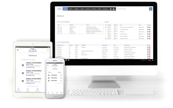 Alle Informationen sind jederzeit orts- und geräte­unabhängig ­verfügbar.