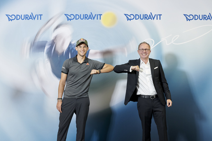  "Ich freue mich extrem über die Kooperation mit Duravit. Ein Unternehmen mit sehr viel Tradition, das Produktportfolio ist unglaublich interessant…“ – Dominic Thiem