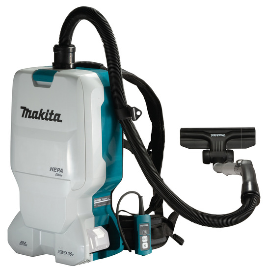 Der neue Makita 2 x 18 V Akku-Rucksackstaubsauger DVC660 ist mit einem hochwertigen HEPA-Filter ausgestattet.