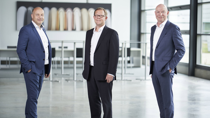 Matthias Dornbracht, Stefan Gesing, Andreas Dornbracht (v. l.).