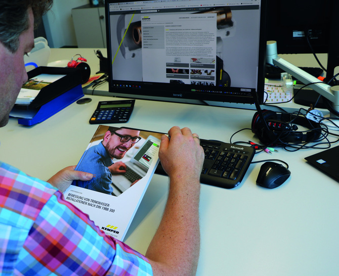 Kompetenzbroschüre von Kemper in Olpe zum differenzierten Berechnungsverfahren zur Dimensionierung von Trinkwasser- Installationen.