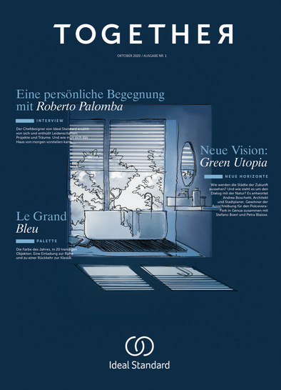 Mit Features zu Designtrends, interessanten Meinungsbeiträgen und exklusiven Interviews mit internationalen Schlüsselfiguren aus Architektur, Design und Lifestyle richtet sich „Together“ an ein breites Publikum von Designern, Entwicklern, Handels- und Projektpartnern, Architekten sowie Verbrauchern. 