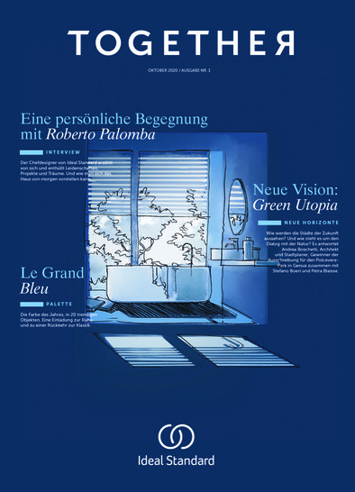 Die erste Ausgabe von des Magazins enthält unter anderem ein Interview mit dem renommierten Designer Roberto Palomba. - © Ideal Standard
