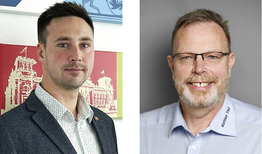 Stefan Zolynski (links) ist neuer OM, Matthias Daul wurde zum Ehren-OM ernannt.