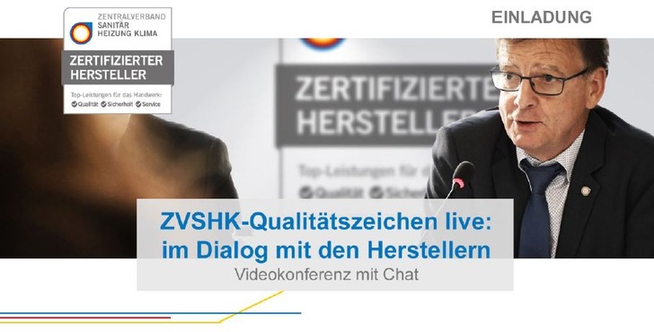 Virtuelle ZVSHK Roadshow am Dienstag, 16. Februar 2021, 17.00 bis 18.00 Uhr. Live zugeschaltet sind stellvertretend für ihre Unternehmen die verantwortlichen Vertreter namhafter Hersteller.
