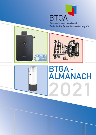Im BTGA-Almanach 2021 werden aktuelle Trends der TGA-Branche präsentiert. - © BTGA e.V.

