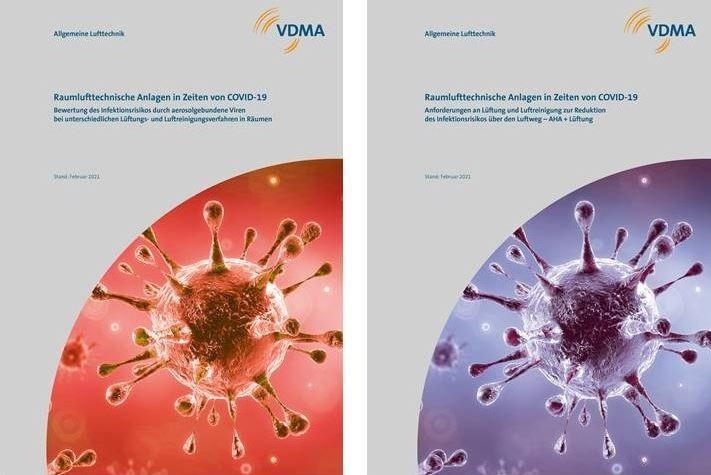 VDMA-Hilfestellungen zur Abschätzung des Infektionsrisikos in geschlossenen Räumen und ihrer richtigen Belüftung.