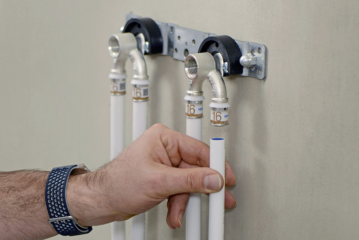 Bild 2  Ringleitungen kommen bei der Installation von Trinkwasserleitungen immer häufiger zum Einsatz. - © Uponor
