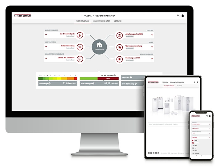 Die Stiebel Eltron-Toolbox: digitale Programme für die schnelle Beratung, Planung und Installation. - © Stiebel Eltron
