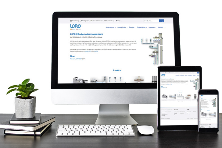 Die neue Website von Loro – passend für PC, Tablet oder Smartphone.