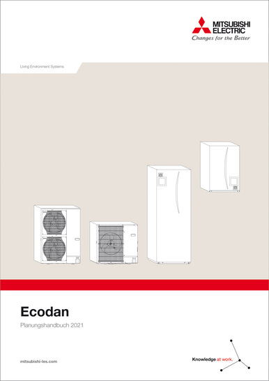 Das Planungshandbuch von  Mitsubishi Electric  bietet auf 400 Seiten eine fundierte Grundlage in der Planung, Auslegung und Installation von Ecodan Wärmepumpen.