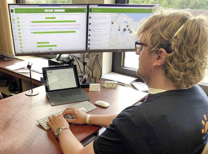 Für die Einsatzplanung stehen der Kontakt zum Techniker und die Automatisierung der Planung im Zentrum.