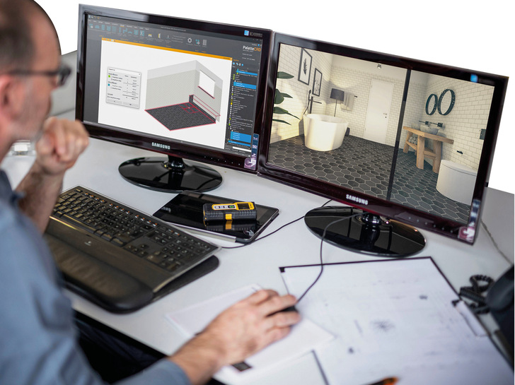 Vom Entwurf bis zur fotorealistischen Visualisierung arbeiten Badplaner mit Palette CAD durchgängig und effizient. - © Bild: Palette CAD
