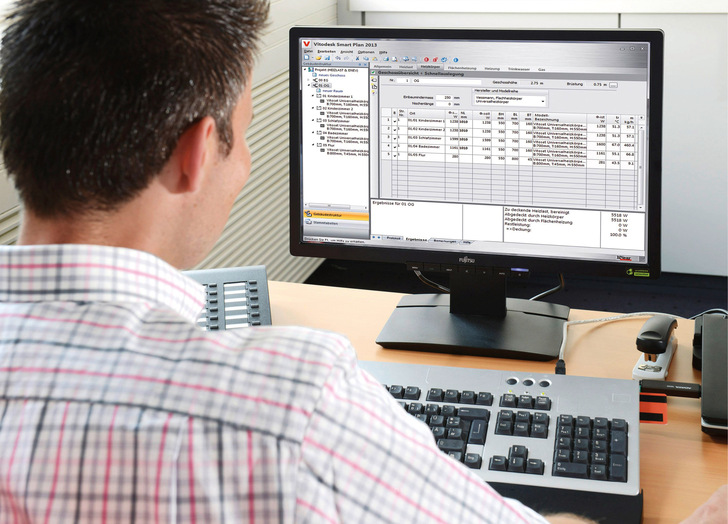 Programme rationalisieren die Heizlastberechnung und sorgen für mehr Sicherheit. - © Bild: Viessmann
