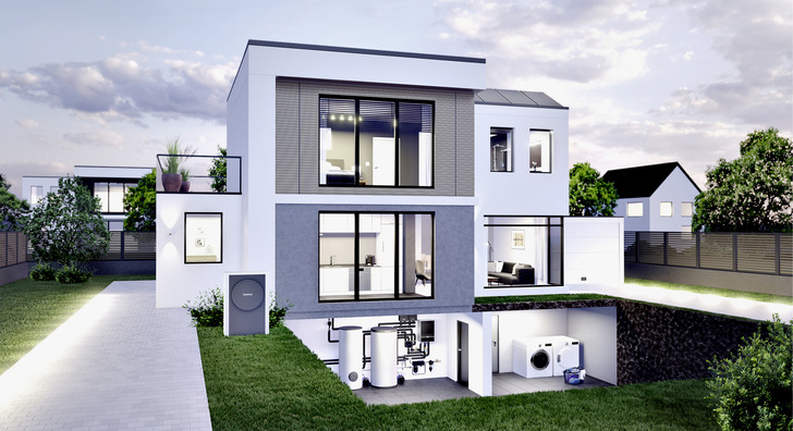 Bild 1: Wärmepumpen lassen sich in ein Energiemanagement integrieren, das alle Verbraucher im Haus koordiniert und intelligent steuert.