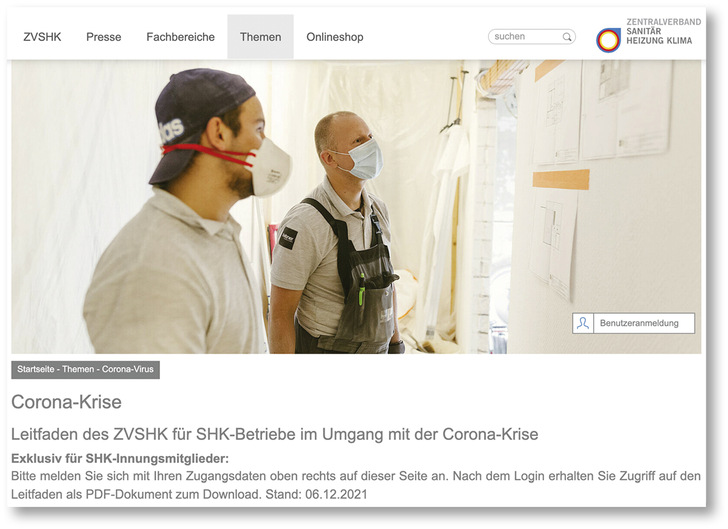 Mitgliedsbetriebe erhalten auf aktuellem Stand zu mehr als 200 einzelnen Punkten wichtige Hinweise, wie sich unter ­anderem der betriebliche Alltag trotz Coronaproblematik gestalten lässt.