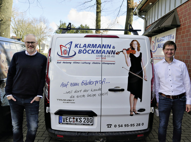 Lust statt Frust: Die Chefs Marc Böckmann (links) und ­Thomas Klarmann haben nach der Neustruktu­rierung Raum und Zeit, echte Unter­nehmer zu sein. - © Bild: SBZ / Jäger
