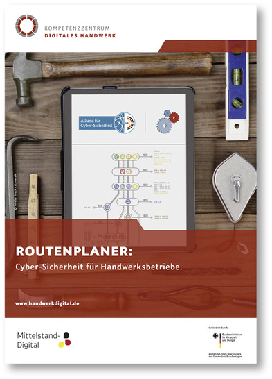 Digitaler Schutzschirm: Neben dem über 140-seitigen Leitfaden gibt es inzwischen ein ­Onlinetool, mit dem sich die ­Cybersicherheit für den Handwerksbetrieb auf einen aktuellen Stand bringen lässt.